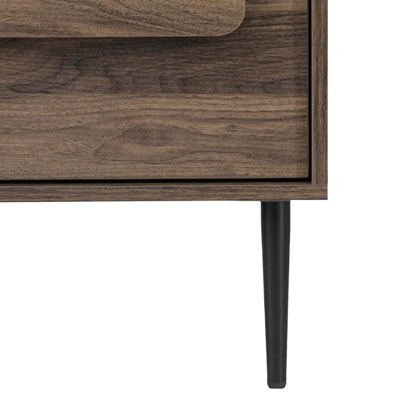 Artiss Bedside Table Nightstand 2 Drawers - Walnut Artiss