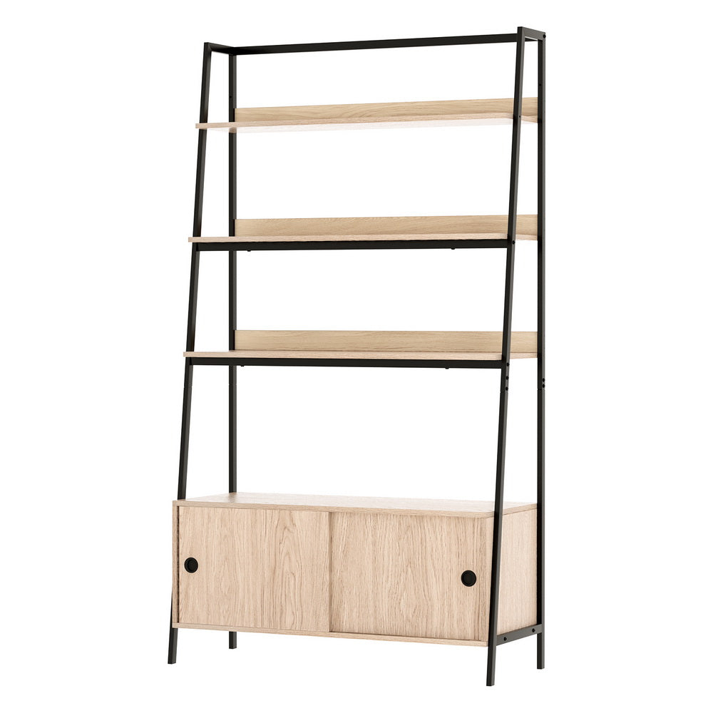 Artiss Bookshelf with Cabinet MIRA Oak Artiss