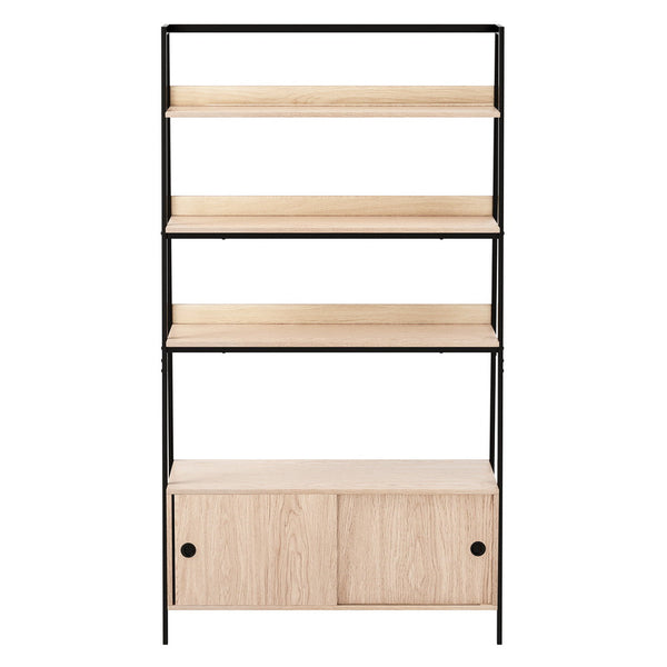 Artiss Bookshelf with Cabinet MIRA Oak Artiss