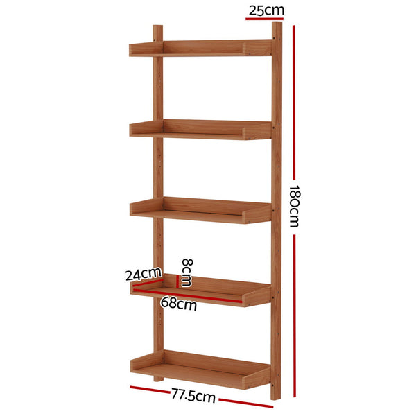 Artiss Bookshelf Floating Shelf  CAPIZ Oak Artiss