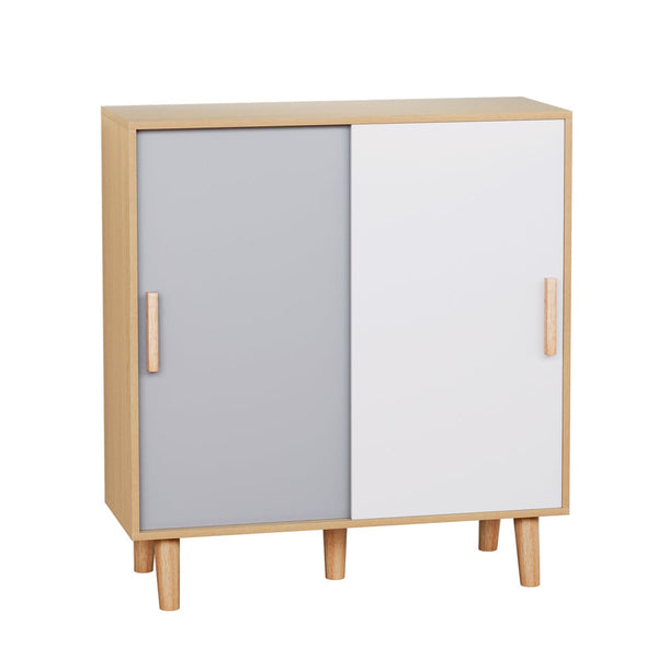 Artiss Shoe Cabinet 30 Pairs Sliding Doors Artiss