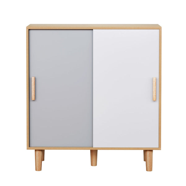 Artiss Shoe Cabinet 30 Pairs Sliding Doors Artiss