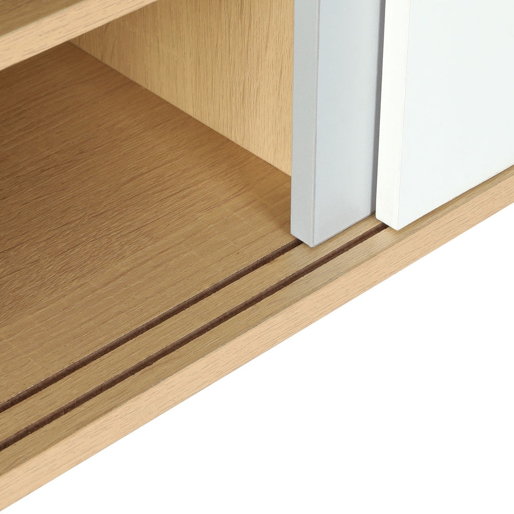 Artiss Shoe Cabinet 30 Pairs Sliding Doors Artiss