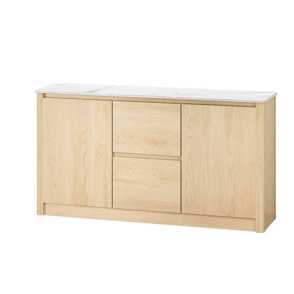Artiss Buffet Sideboard Marble Style Tabletop - Pine Artiss