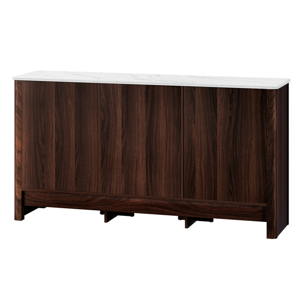 Artiss Buffet Sideboard Cabinet Marble Style Tabletop Artiss