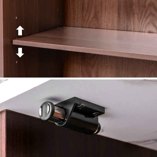 Artiss Buffet Sideboard Cabinet Marble Style Tabletop Artiss