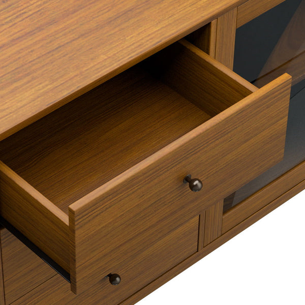 Artiss Buffet Sideboard Glass Doors - Oak Artiss