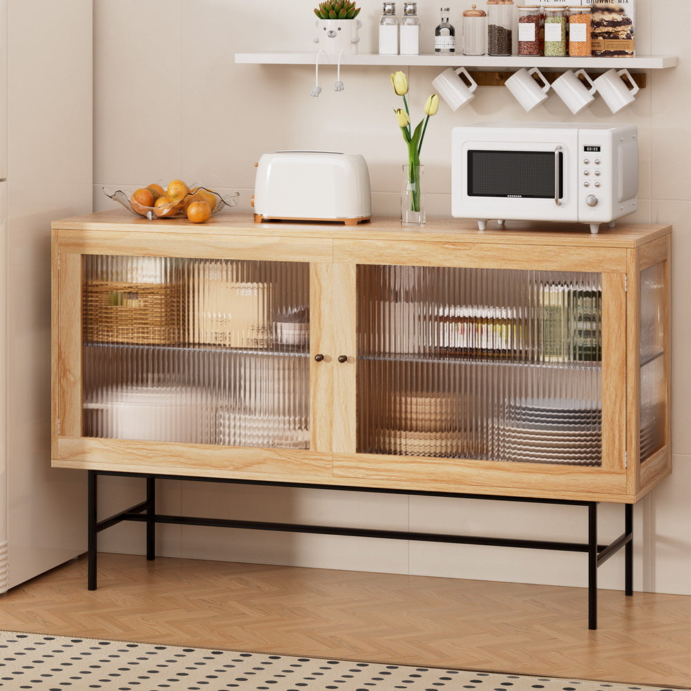 Artiss Buffet Sideboard Double Doors - Oak Artiss