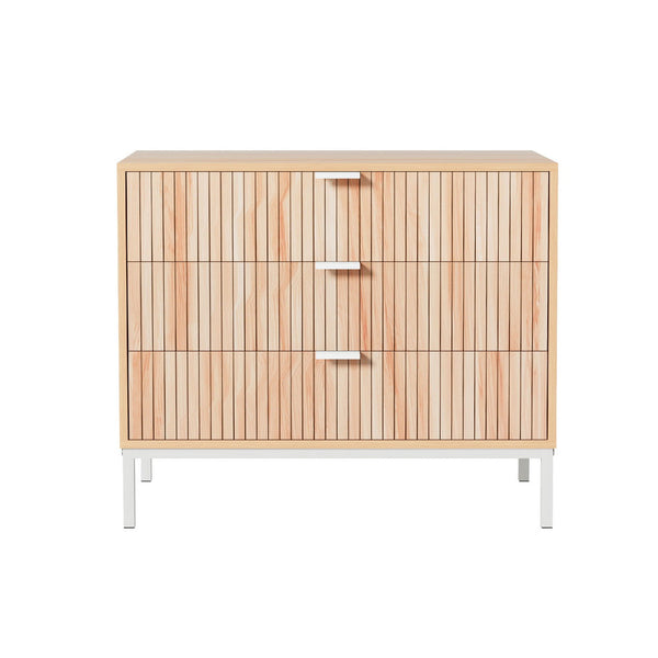 Artiss 3 Chest of Drawers  - LURA Pine Artiss