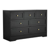 Artiss 7 Chest of Drawers Dresser Table Black