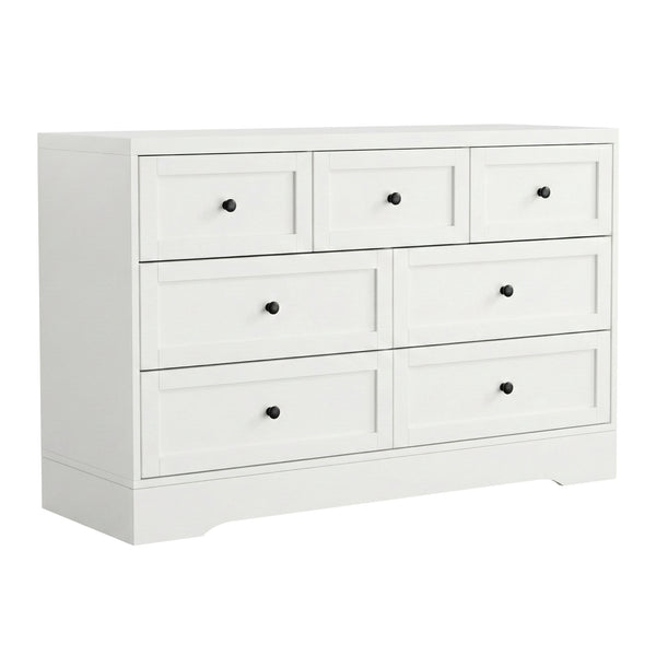 Artiss 7 Chest of Drawers Dresser Table White Awezingly