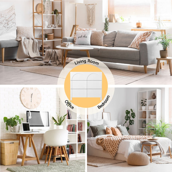 Artiss 3 Chest of Drawers Lowboy Dresser Cabinet White Awezingly