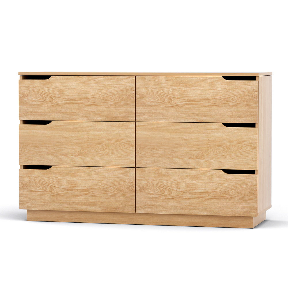 Artiss 6 Chest of Drawers Dresser Table Pine Awezingly