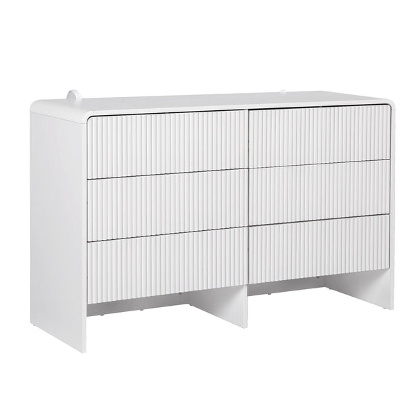 Artiss 6 Chest of Drawers Dresser Cabinet White Awezingly