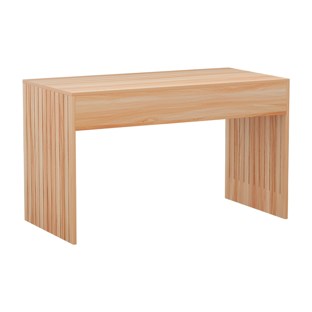Artiss Coffee Table Rectangle Fluted Side 100CM Artiss