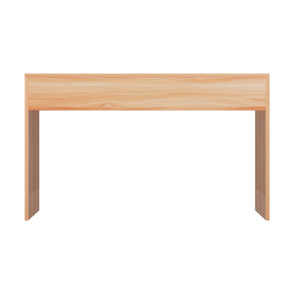 Artiss Coffee Table Rectangle Fluted Side 100CM Artiss