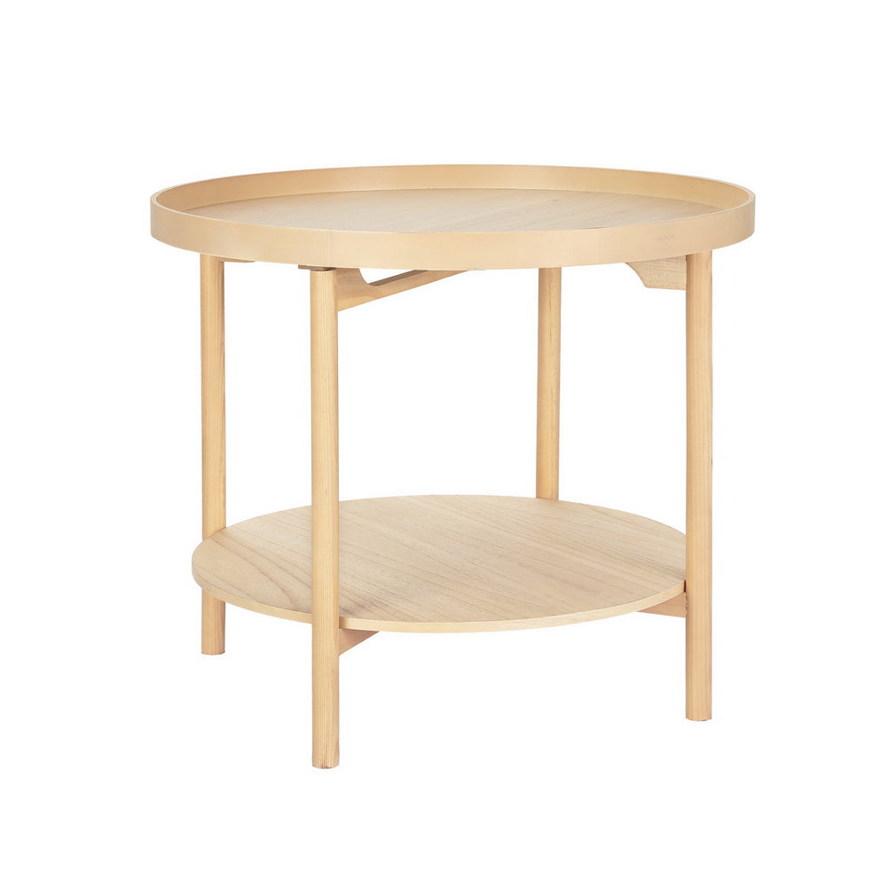 Artiss Coffee Table Side Table Round 70CM Artiss