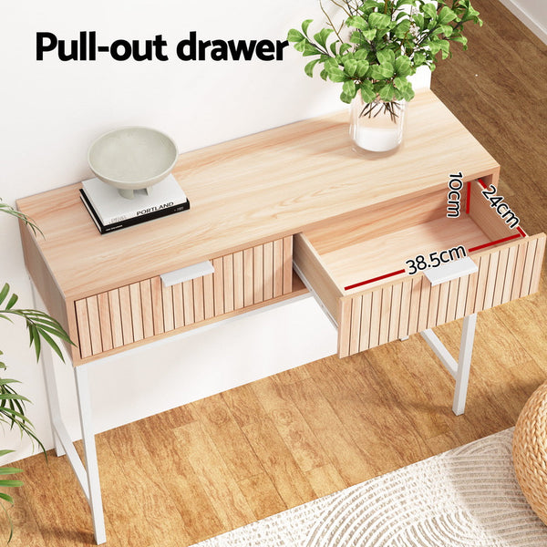 Artiss Console Table 2 Drawers 92CM Artiss