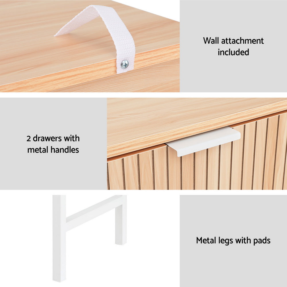 Artiss Console Table 2 Drawers 92CM Artiss