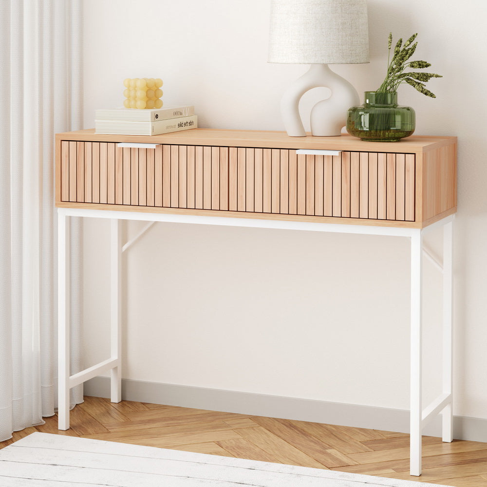 Artiss Console Table 2 Drawers 92CM Artiss