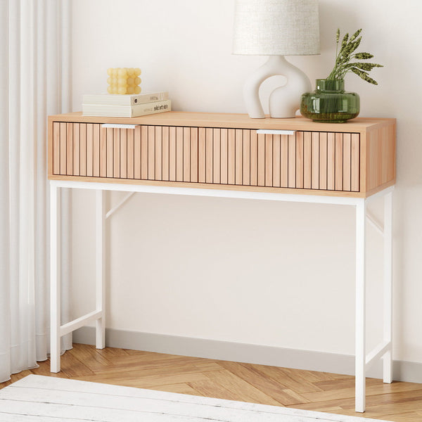 Artiss Console Table 2 Drawers 92CM Artiss