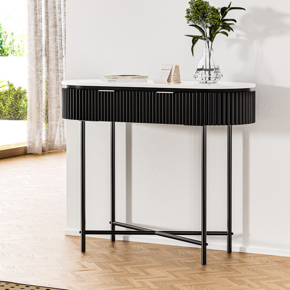 Artiss Console Table 2 Drawers 100CM Artiss