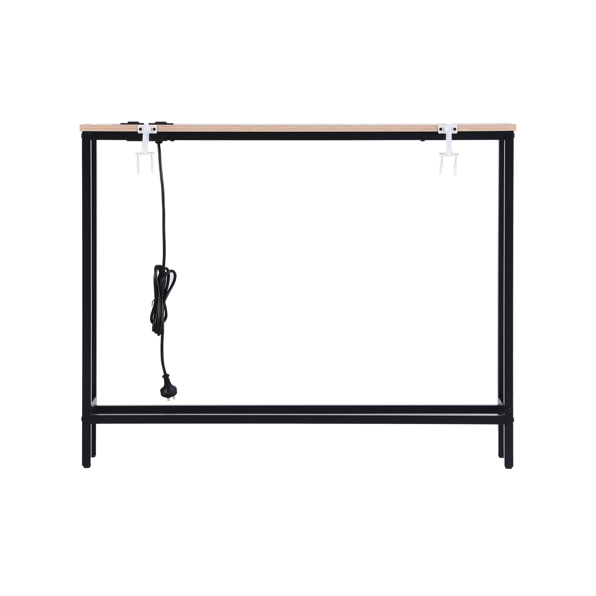 Artiss Console Table Entryway Hallway Display Desk Charging Station Wood Awezingly