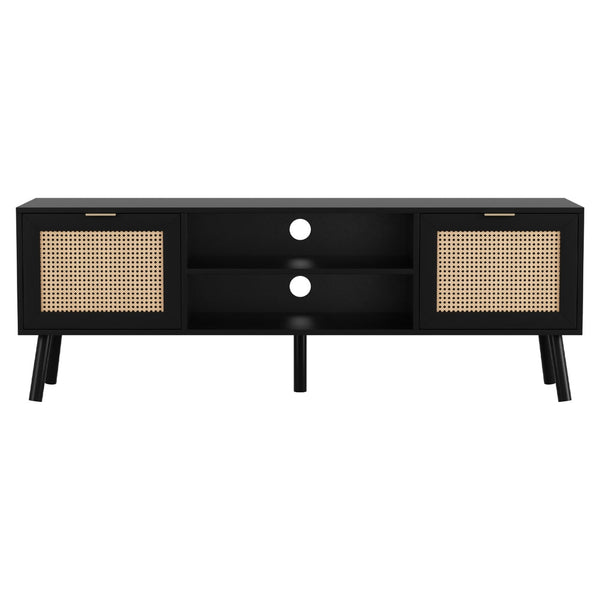 Artiss TV Unit 150cm Storage Cabinet Black Awezingly