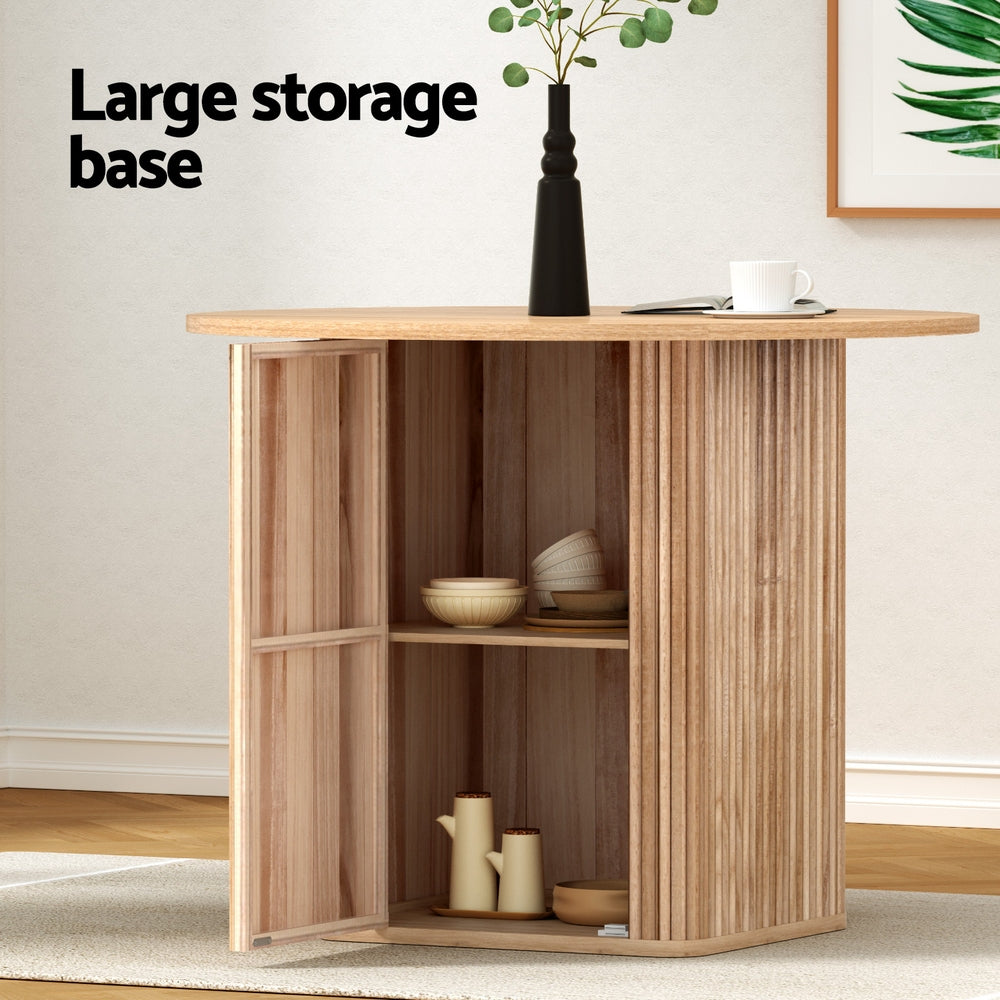1M Artiss Dining Table Storage Base Artiss
