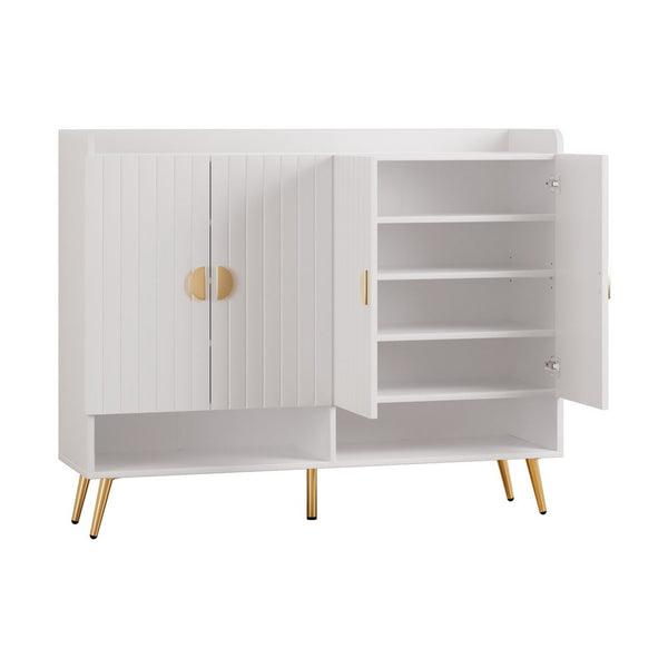 Artiss Shoe Rack Cabinet 5 Tiers 30 Pairs White Artiss