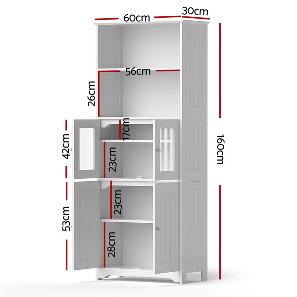Artiss Buffet Sideboard Cabinet Pantry Kitchen Bathroom Storage Cupboard 160cm Awezingly