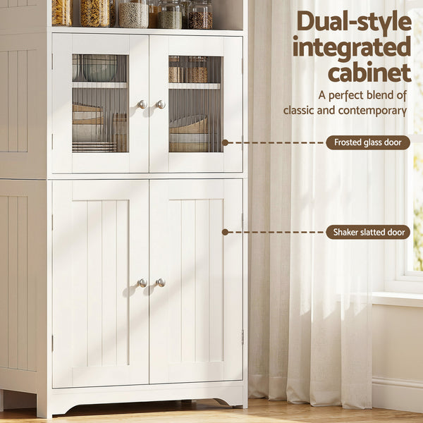 Artiss Buffet Sideboard Cabinet Pantry Kitchen Bathroom Storage Cupboard 160cm Awezingly