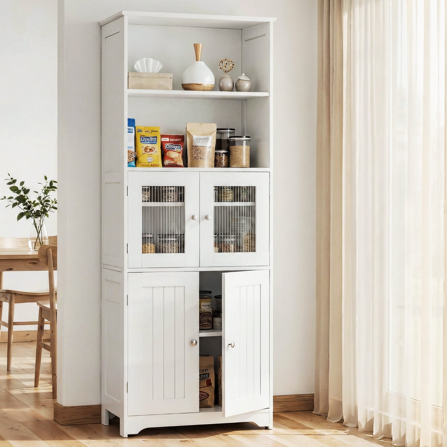 Artiss Buffet Sideboard Cabinet Pantry Kitchen Bathroom Storage Cupboard 160cm Awezingly