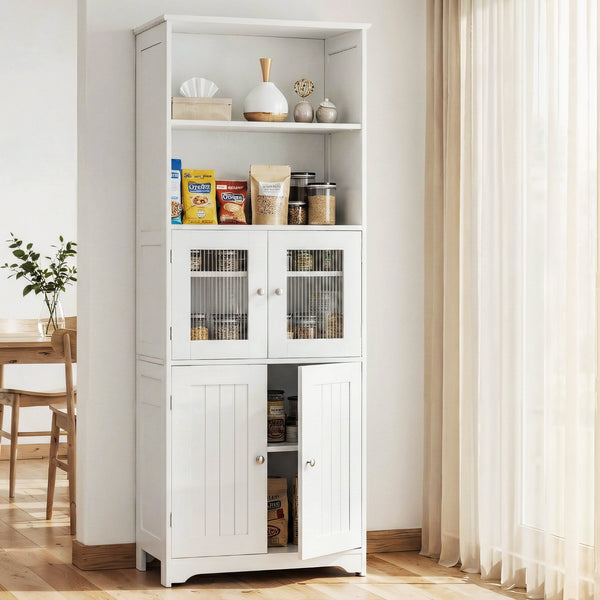 Artiss Buffet Sideboard Cabinet Pantry Kitchen Bathroom Storage Cupboard 160cm Awezingly