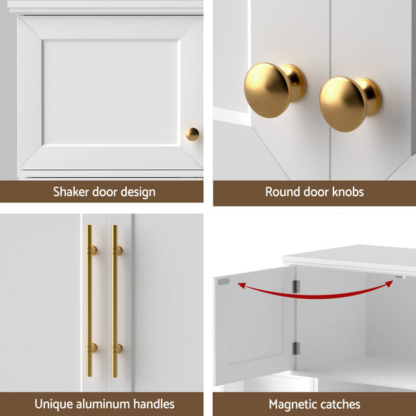 Artiss Buffet Sideboard Cabinet Pantry Kitchen Storage Cupboard Drawers Doors Awezingly