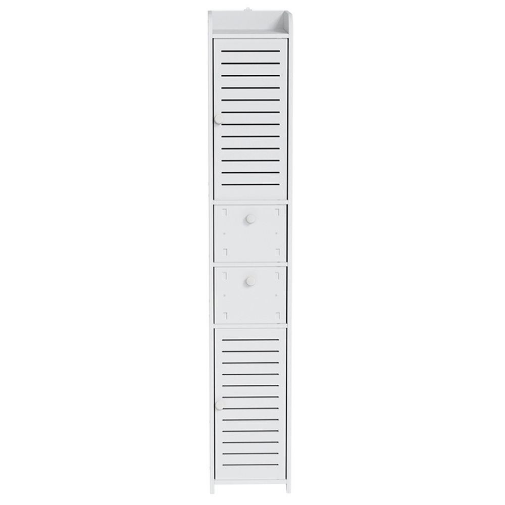 Artiss 2X Bathroom Toilet Storage Cabinet Laundry Tallboy Cupboard Awezingly