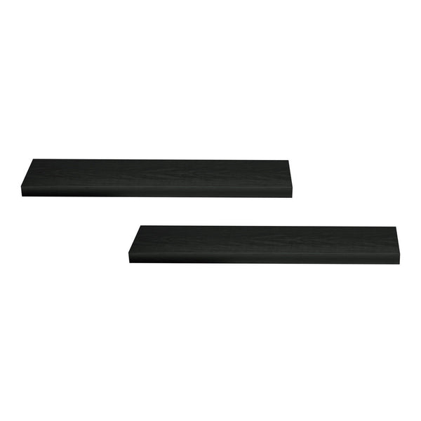 Artiss Floating Wall Shelf Set of 2 Black 90CM Awezingly