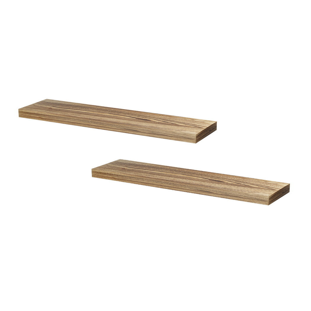 Artiss Floating Wall Shelf Set of 2 Wood 90CM Awezingly