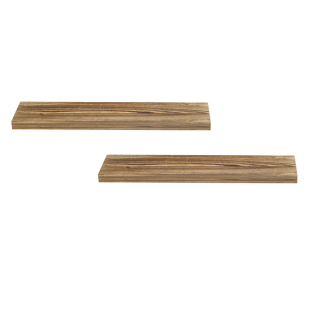 Artiss Floating Wall Shelf Set of 2 Wood 90CM Awezingly