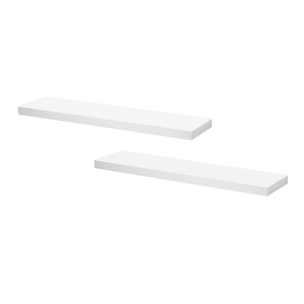 Artiss Floating Wall Shelf Set of 2 White 90CM Awezingly
