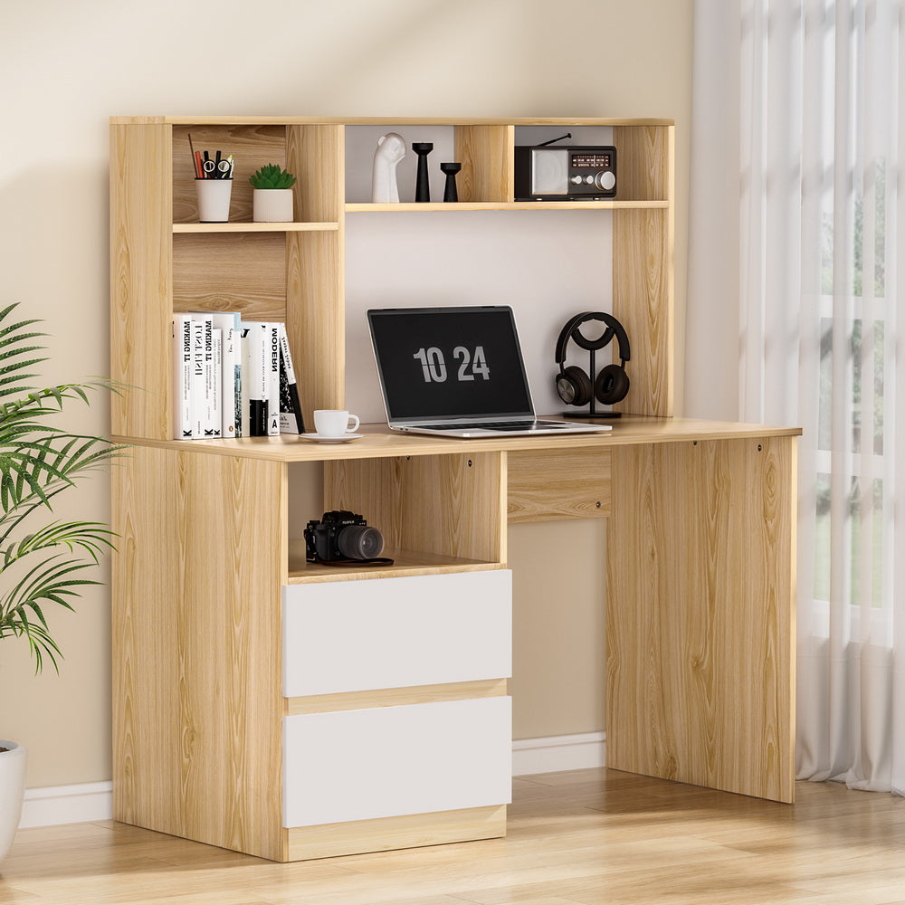 Artiss Computer Desk Office Study Desks Table Bookshelf Drawer Artiss