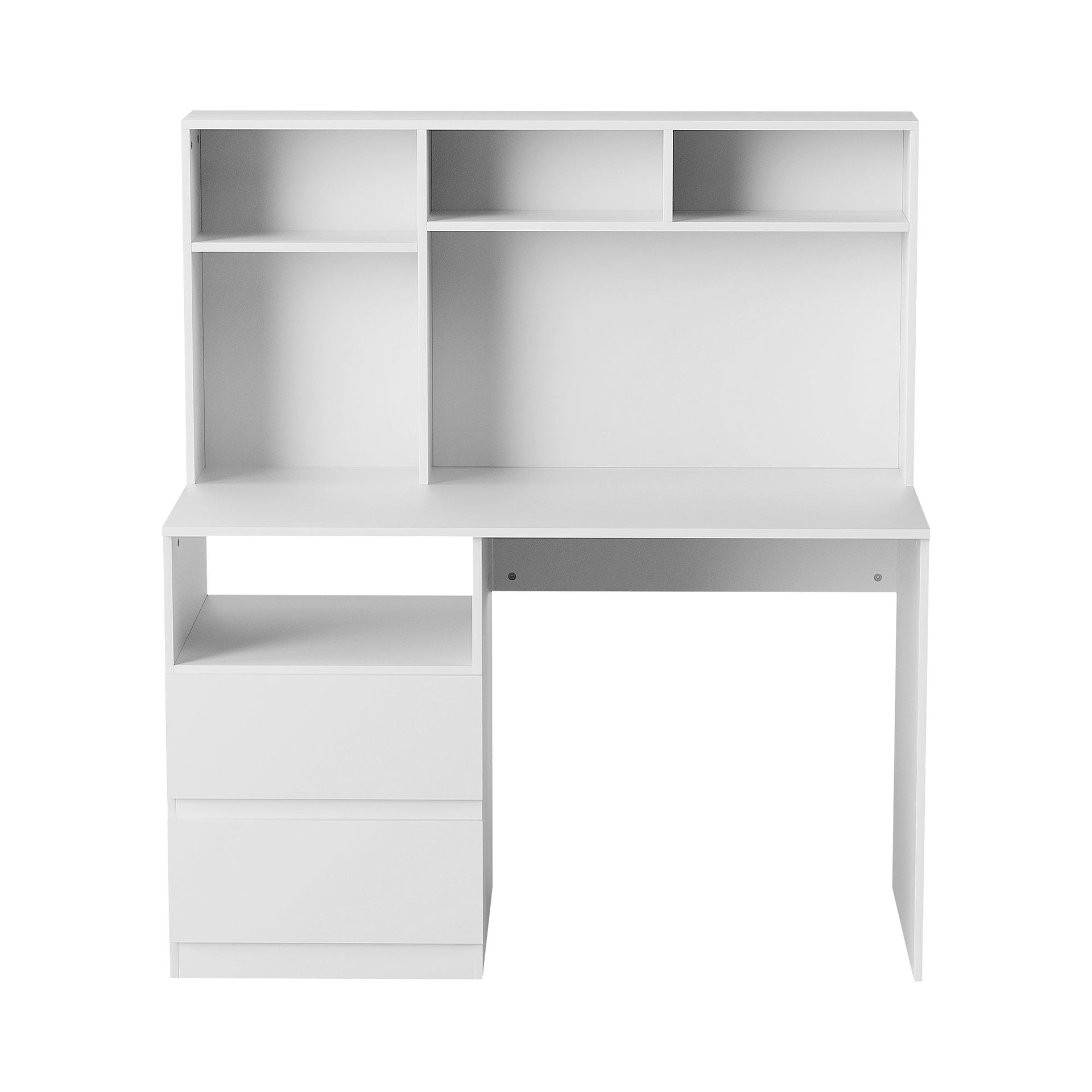 Artiss Computer Desk Office Study Desks Table Bookshelf Drawer White 120cm Awezingly
