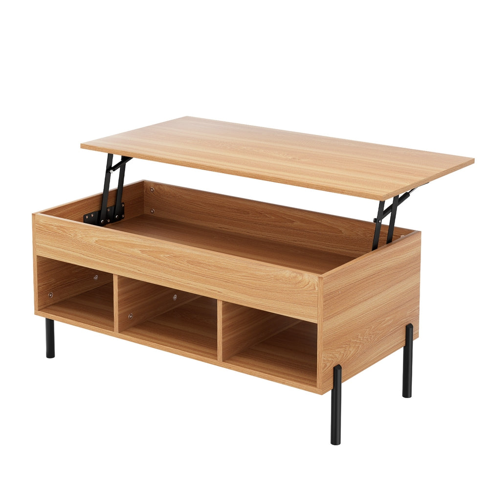 Artiss Coffee Table Lift-top Oak Artiss