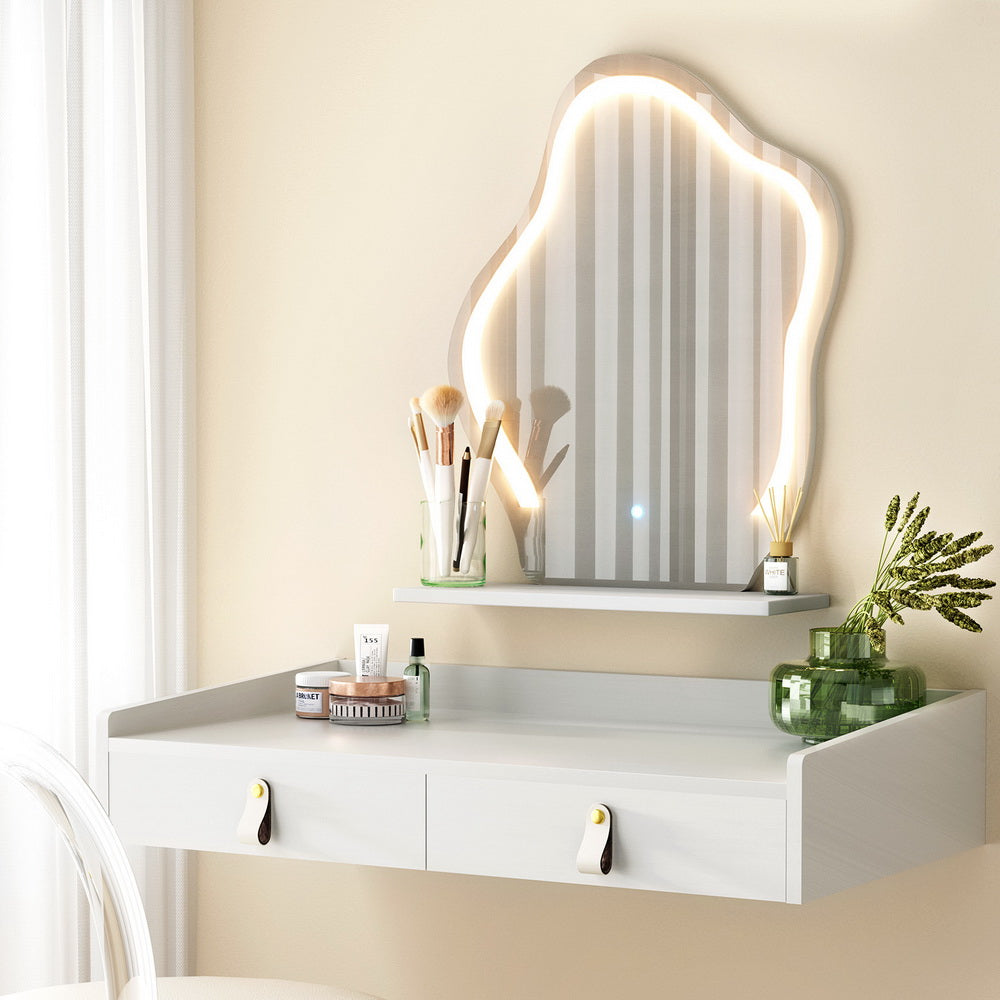 Artiss Dressing Table Floating LED White Daphne Artiss