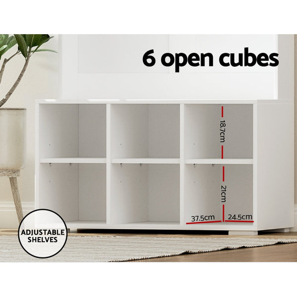 Artiss Shoe Cabinet Storage Rack Shoe Bench Hall Tree Coat Rack White 180CM Artiss