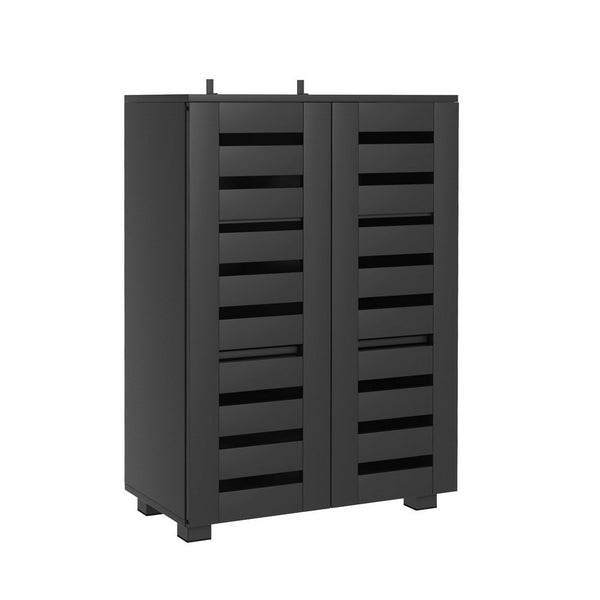 Artiss Shoe Rack Storage Cabinet 20 Pairs 5-tier Black Alster Artiss