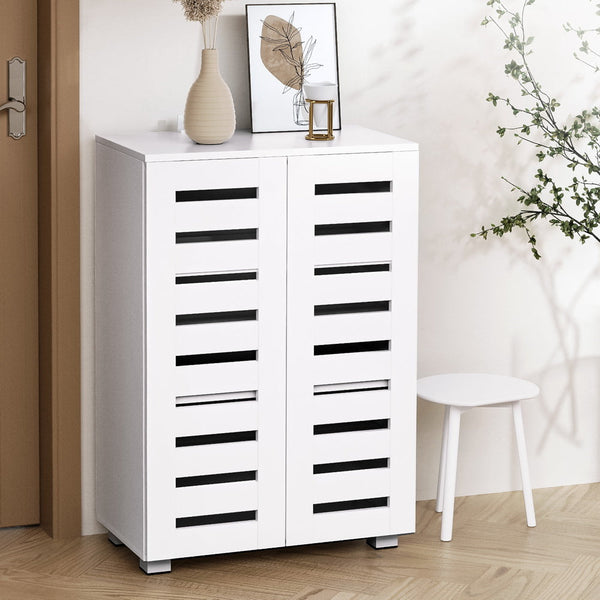 Artiss Shoe Cabinet 20 Pairs 5-tier White Alster Artiss