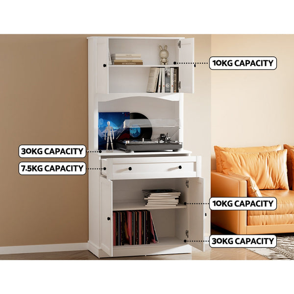 Artiss Buffet Sideboard Cabinet Cupboard Pantry Storage Shelves Hutch White Artiss