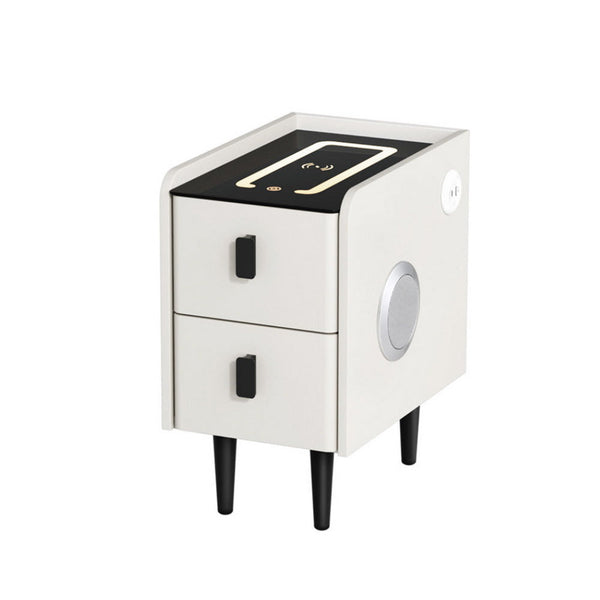 Artiss Smart Bedside Table with Wireless Charging - AIDA White Artiss