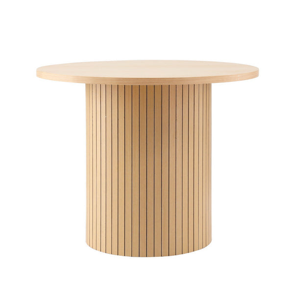 Artiss Coffee Table Round Fluted Artiss